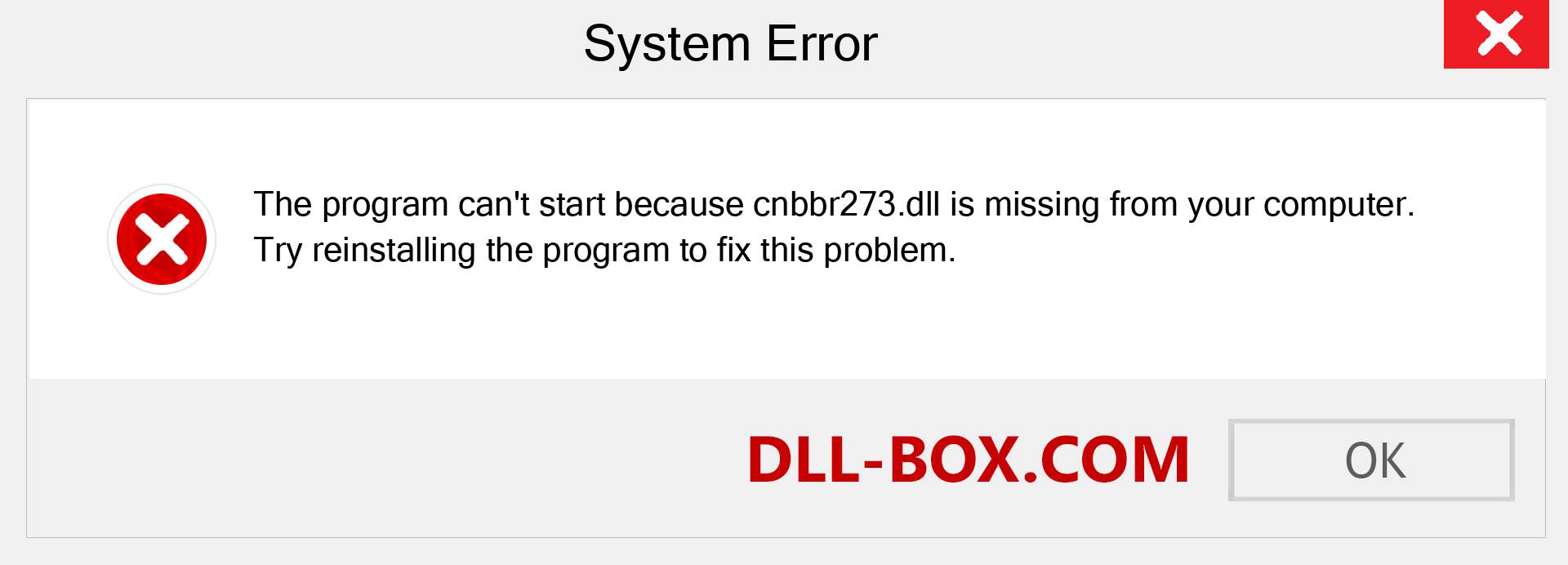  cnbbr273.dll file is missing?. Download for Windows 7, 8, 10 - Fix  cnbbr273 dll Missing Error on Windows, photos, images